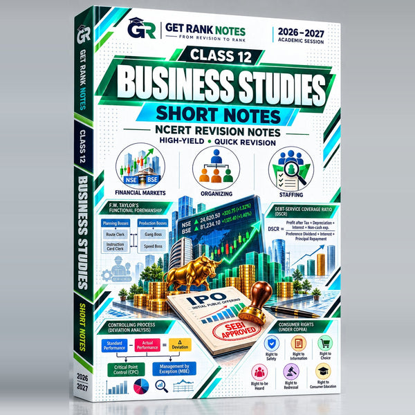Class 12 Business Studies NCERT Short Notes 2026-27