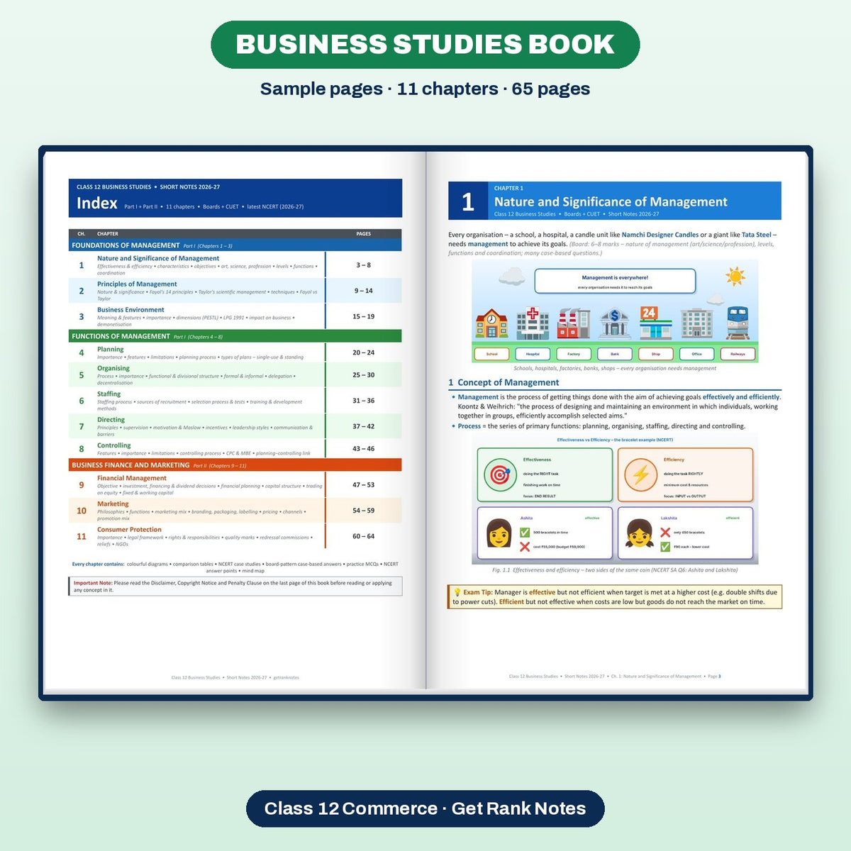 Business Studies book: sample pages