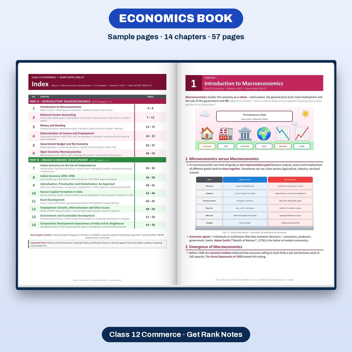 Economics book: sample pages