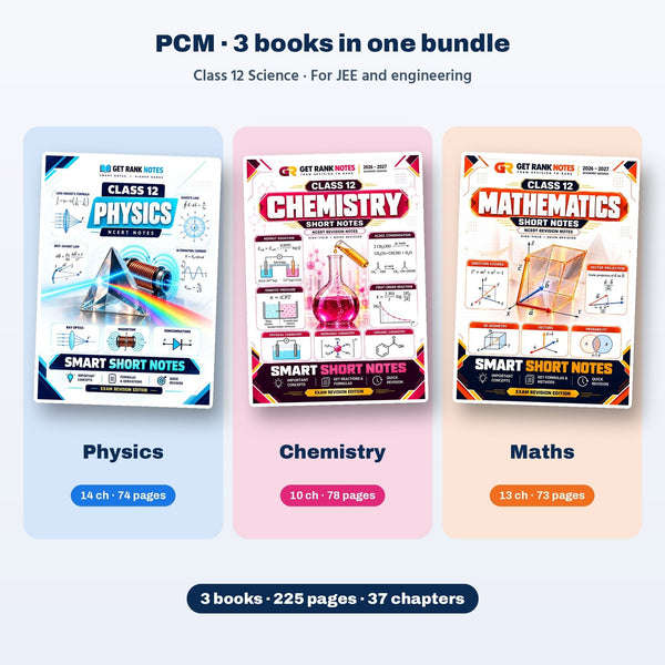 Class 12 PCM Bundle: Physics + Chemistry + Maths 2026-27