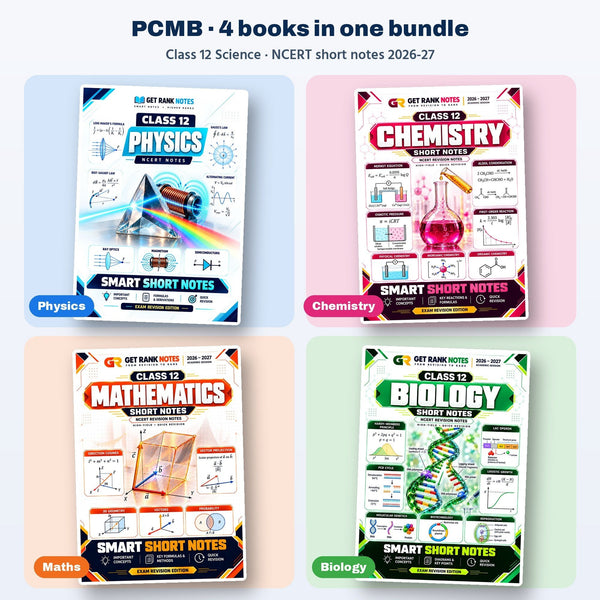 Class 12 PCMB Bundle: Physics + Chemistry + Maths + Biology 2026-27