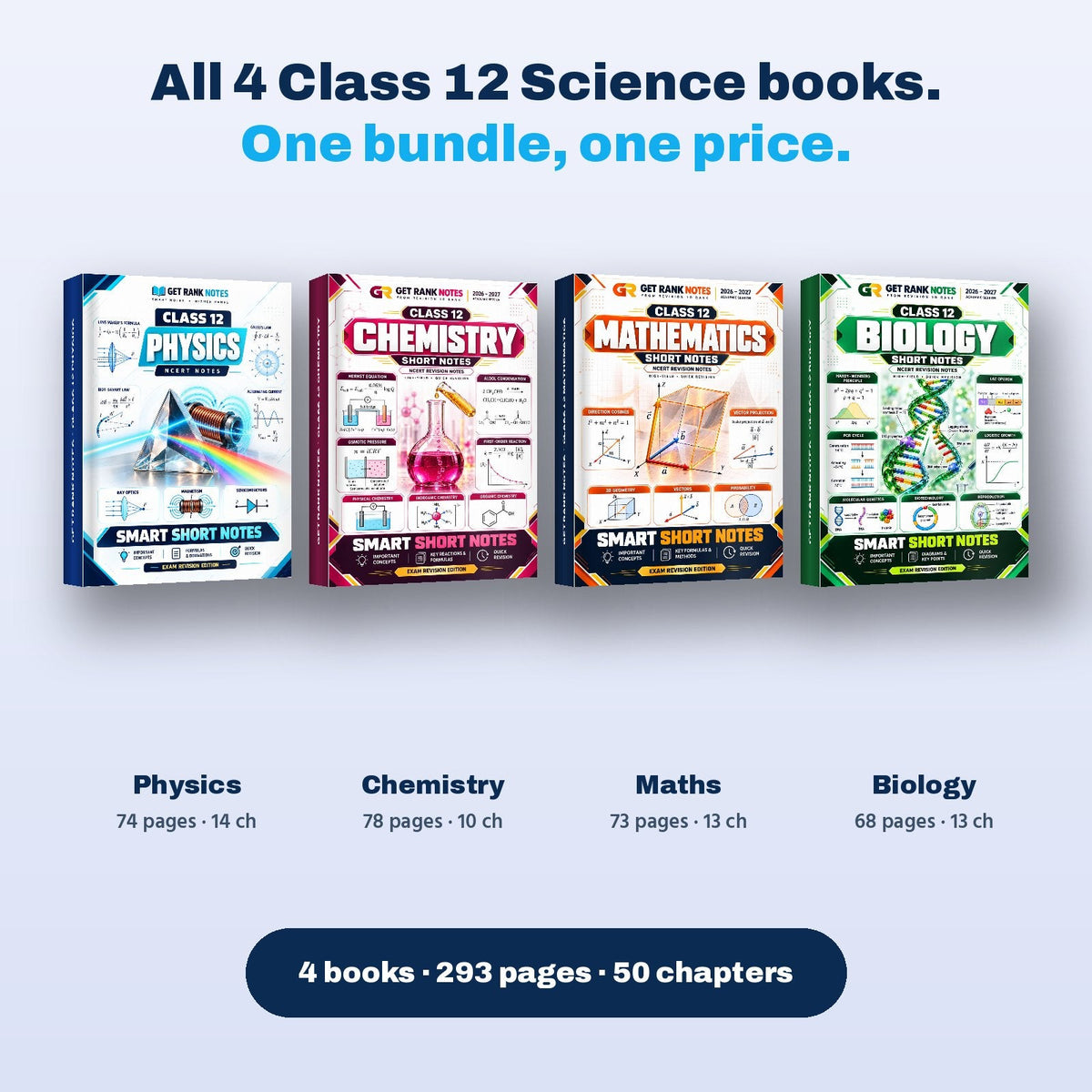 Class 12 PCMB Bundle: Physics + Chemistry + Maths + Biology 2026-27 ...
