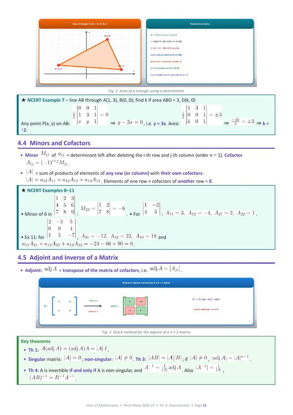 Determinants page from the book