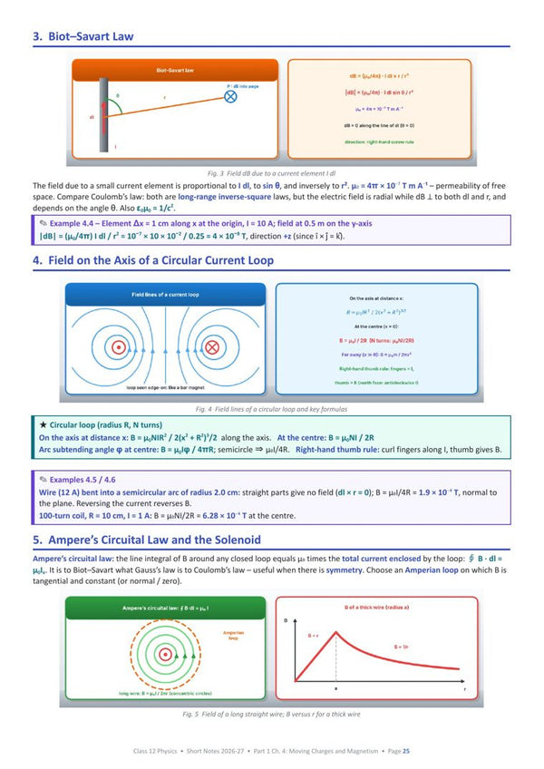 Moving Charges and Magnetism page from the book