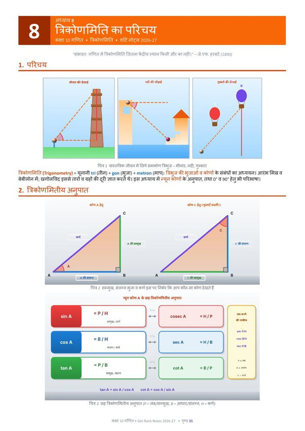 Introduction to Trigonometry page from the book