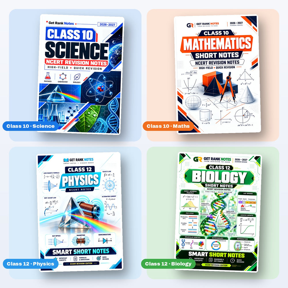 Get Rank Notes books for Class 10 and Class 12
