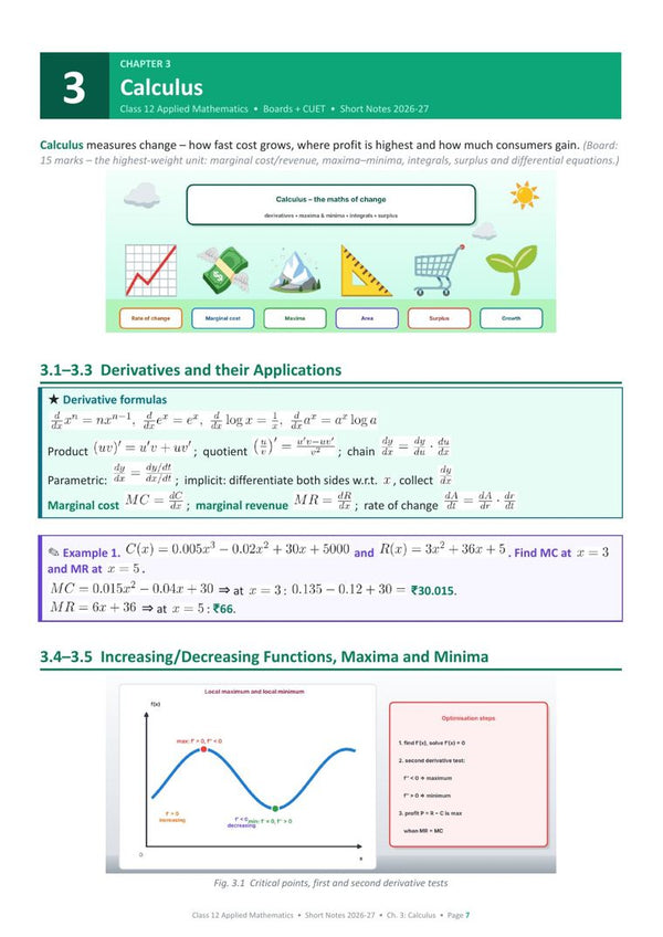 Calculus page from the book